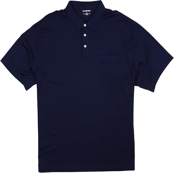 Wrinkle-Free Short Sleeve Polo Shirt